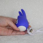 Клиторальный стимулятор в форме зайчика Good Vibes Only - Tedy Clitoris Stimulator - фиолетовый - 9,5 см