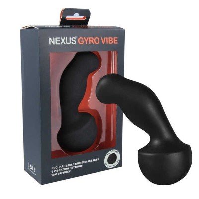 Вибро-массажер простаты и G-точки Nexus GyroVibe - чёрный - 15 см
