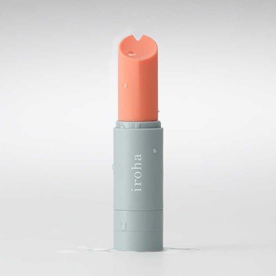 Мини-вибратор в форме помады Iroha Stick - коралловый - 10 см