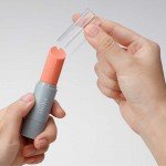 Мини-вибратор в форме помады Iroha Stick - коралловый - 10 см