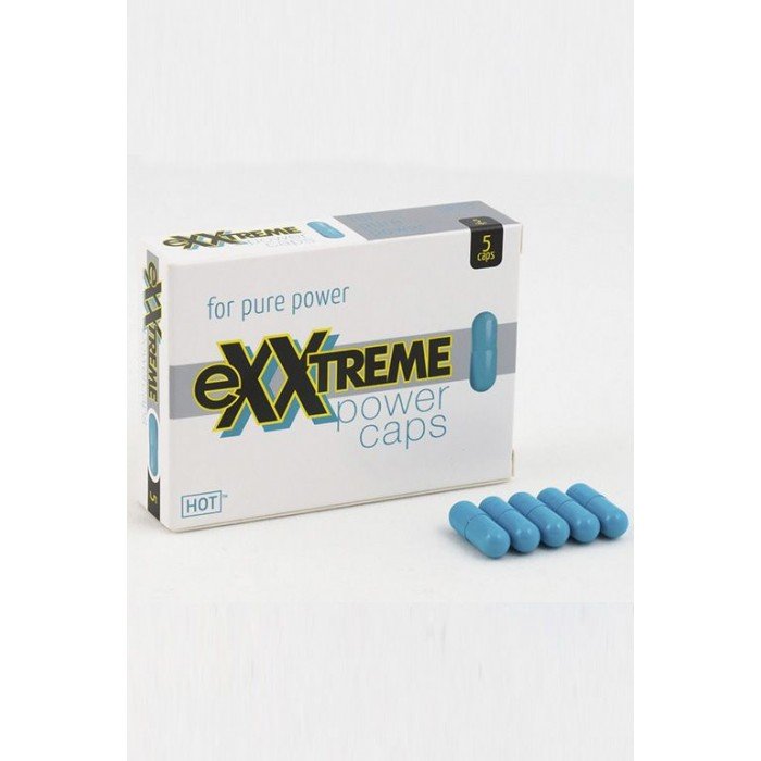 Exxtreme Power Caps - мужские капсулы для улучшения потенции - 5 шт по 580 мг