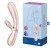 Вибратор-кролик Satisfyer Hot Lover с подогревом и подключением к смартфону - жемчужный - 20 см
