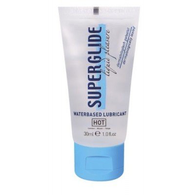 Смазка-лубрикант на водной основе Hot Superglide для чувствительной кожи - 30 мл