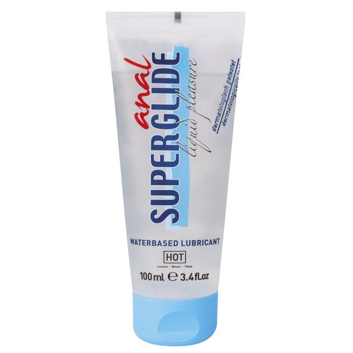 Анальная смазка-лубрикант на водной основе Hot Anal Superglide для чувствительной кожи - 100 мл Анальная смазка-лубрикант на водной основе Hot Anal Superglide для чувствительной кожи - 100 мл