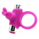 Эрекционное кольцо с клиторальным зайчиком Happy Rabbit Remote Control Cock Ring с пультом ДУ и съемной перезаряжаемой вибропулей - фиолетовое Эрекционное кольцо с клиторальным зайчиком Happy Rabbit Remote Control Cock Ring с пультом ДУ и съемной перезаряжаемой вибропулей - фиолетовое