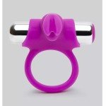 Эрекционное кольцо с клиторальным зайчиком Happy Rabbit Remote Control Cock Ring с пультом ДУ и съемной перезаряжаемой вибропулей - фиолетовое Эрекционное кольцо с клиторальным зайчиком Happy Rabbit Remote Control Cock Ring с пультом ДУ и съемной перезаряжаемой вибропулей - фиолетовое