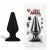 Анальная пробка из ультрабархатистого силикона Seamless Silicone Butt Plug - чёрная - 15 см