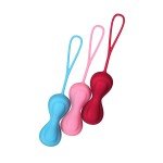 Набор двойных вагинальных шариков для продвинутых Satisfyer Power Balls различного веса Набор двойных вагинальных шариков для продвинутых Satisfyer Power Balls различного веса