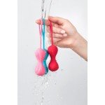 Набор двойных вагинальных шариков для продвинутых Satisfyer Power Balls различного веса Набор двойных вагинальных шариков для продвинутых Satisfyer Power Balls различного веса