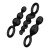 Набор анальных пробок Satisfyer Booty Call Plugs - чёрные - 13,5 см