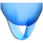Набор менструальных чаш с петелькой Satisfyer Confident Secure Menstrual Cup - тёмно-синий - 2 шт