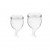 Набор менструальных чаш с хвостиком Satisfyer Feel Secure Menstrual Cup - прозрачный - 2 шт