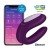 Вибратор для пар Satisfyer Double Joy с 2-мя моторами и управлением через приложение (смартфон) - фиолетовый
