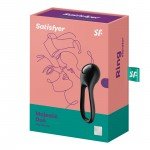 Эрекционное вибро-кольцо с клиторальным стимулятором Satisfyer Majestic Duo с фиксацией под мошонкой - чёрное Эрекционное вибро-кольцо с клиторальным стимулятором Satisfyer Majestic Duo с фиксацией под мошонкой - чёрное
