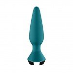 Анальная пробка с вибрацией и управлением со смартфона Satisfyer Plug Ilicious 1 - бирюзовая - 13,5 см Анальная пробка с вибрацией и управлением со смартфона Satisfyer Plug Ilicious 1 - бирюзовая - 13,5 см