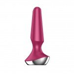 Анальная пробка с вибрацией и управлением со смартфона Satisfyer Plug Ilicious 2 - малиновая - 13,5 см Анальная пробка с вибрацией и управлением со смартфона Satisfyer Plug Ilicious 2 - малиновая - 13,5 см
