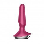 Анальная пробка с вибрацией и управлением со смартфона Satisfyer Plug Ilicious 2 - малиновая - 13,5 см Анальная пробка с вибрацией и управлением со смартфона Satisfyer Plug Ilicious 2 - малиновая - 13,5 см