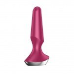 Анальная пробка с вибрацией и управлением со смартфона Satisfyer Plug Ilicious 2 - малиновая - 13,5 см Анальная пробка с вибрацией и управлением со смартфона Satisfyer Plug Ilicious 2 - малиновая - 13,5 см
