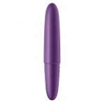 Мощная гладкая вибропуля с силиконовым наконечником Satisfyer Ultra Power Bullet 6 - фиолетовая - 13 см