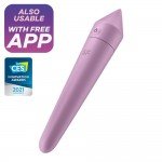Мощная вибропуля с заостренным кончиком Satisfyer Ultra Power Bullet 8 с управлением со смартфона - сиреневая - 14 см Мощная вибропуля с заостренным кончиком Satisfyer Ultra Power Bullet 8 с управлением со смартфона - сиреневая - 14 см