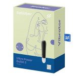 Мощная вибропуля со скошенным кончиком Satisfyer Ultra Power Bullet 2 - черная - 11 см Мощная вибропуля со скошенным кончиком Satisfyer Ultra Power Bullet 2 - черная - 11 см