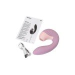 Вакуумно-волновой стимулятор клитора с гибким вагинальным вибратором Satisfyer Supernova - сиреневый Вакуумно-волновой стимулятор клитора с гибким вагинальным вибратором Satisfyer Supernova - сиреневый