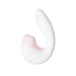 Вакуумно-волновой стимулятор клитора с гибким вагинальным вибратором Satisfyer Supernova - белый