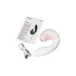 Вакуумно-волновой стимулятор клитора с гибким вагинальным вибратором Satisfyer Supernova - белый