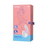 Вакуумно-волновой стимулятор клитора с гибким вагинальным вибратором Satisfyer Supernova - белый