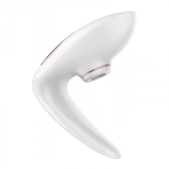 Вакуумно-волновой стимулятор с вибрацией для использования в паре Satisfyer Pro 4 Couples - белый Вакуумно-волновой стимулятор с вибрацией для использования в паре Satisfyer Pro 4 Couples - белый