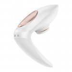 Вакуумно-волновой стимулятор с вибрацией для использования в паре Satisfyer Pro 4 Couples - белый Вакуумно-волновой стимулятор с вибрацией для использования в паре Satisfyer Pro 4 Couples - белый