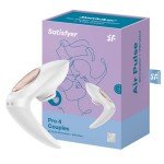 Вакуумно-волновой стимулятор с вибрацией для использования в паре Satisfyer Pro 4 Couples - белый Вакуумно-волновой стимулятор с вибрацией для использования в паре Satisfyer Pro 4 Couples - белый