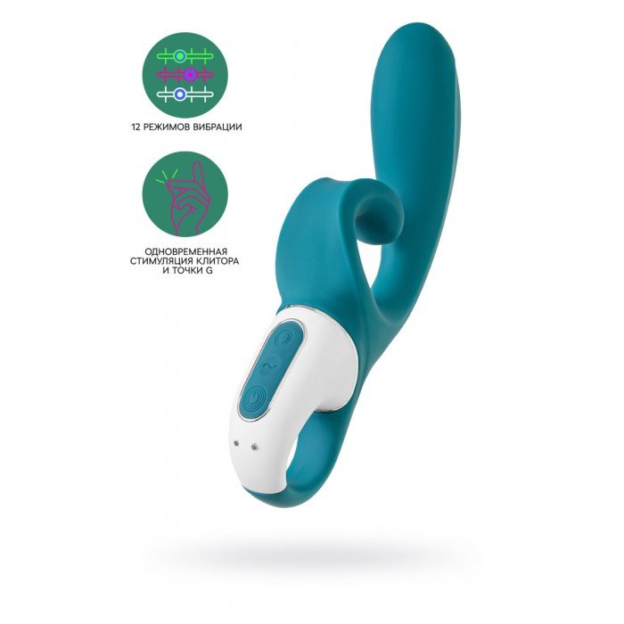 Гибкий вибратор-кролик с двумя независимыми моторами Satisfyer Hug me с возможностью управления через смартфон - синий - 21 см Гибкий вибратор-кролик с двумя независимыми моторами Satisfyer Hug me с возможностью управления через смартфон - синий - 21 см