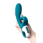 Гибкий вибратор-кролик с двумя независимыми моторами Satisfyer Hug me с возможностью управления через смартфон - синий - 21 см Гибкий вибратор-кролик с двумя независимыми моторами Satisfyer Hug me с возможностью управления через смартфон - синий - 21 см