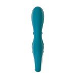 Гибкий вибратор-кролик с двумя независимыми моторами Satisfyer Hug me с возможностью управления через смартфон - синий - 21 см Гибкий вибратор-кролик с двумя независимыми моторами Satisfyer Hug me с возможностью управления через смартфон - синий - 21 см