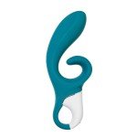 Гибкий вибратор-кролик с двумя независимыми моторами Satisfyer Hug me с возможностью управления через смартфон - синий - 21 см Гибкий вибратор-кролик с двумя независимыми моторами Satisfyer Hug me с возможностью управления через смартфон - синий - 21 см