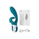Гибкий вибратор-кролик с двумя независимыми моторами Satisfyer Hug me с возможностью управления через смартфон - синий - 21 см Гибкий вибратор-кролик с двумя независимыми моторами Satisfyer Hug me с возможностью управления через смартфон - синий - 21 см