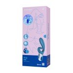 Гибкий вибратор-кролик с двумя независимыми моторами Satisfyer Hug me с возможностью управления через смартфон - синий - 21 см Гибкий вибратор-кролик с двумя независимыми моторами Satisfyer Hug me с возможностью управления через смартфон - синий - 21 см