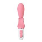 Гибкий вибратор-кролик с двумя независимыми моторами Satisfyer Hug me с возможностью управления через смартфон - розовый - 21 см Гибкий вибратор-кролик с двумя независимыми моторами Satisfyer Hug me с возможностью управления через смартфон - розовый - 21 см