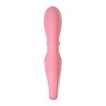 Гибкий вибратор-кролик с двумя независимыми моторами Satisfyer Hug me с возможностью управления через смартфон - розовый - 21 см Гибкий вибратор-кролик с двумя независимыми моторами Satisfyer Hug me с возможностью управления через смартфон - розовый - 21 см
