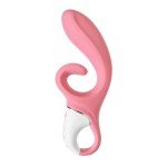Гибкий вибратор-кролик с двумя независимыми моторами Satisfyer Hug me с возможностью управления через смартфон - розовый - 21 см Гибкий вибратор-кролик с двумя независимыми моторами Satisfyer Hug me с возможностью управления через смартфон - розовый - 21 см