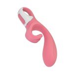 Гибкий вибратор-кролик с двумя независимыми моторами Satisfyer Hug me с возможностью управления через смартфон - розовый - 21 см Гибкий вибратор-кролик с двумя независимыми моторами Satisfyer Hug me с возможностью управления через смартфон - розовый - 21 см