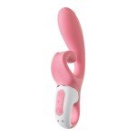 Гибкий вибратор-кролик с двумя независимыми моторами Satisfyer Hug me с возможностью управления через смартфон - розовый - 21 см Гибкий вибратор-кролик с двумя независимыми моторами Satisfyer Hug me с возможностью управления через смартфон - розовый - 21 см