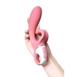 Гибкий вибратор-кролик с двумя независимыми моторами Satisfyer Hug me с возможностью управления через смартфон - розовый - 21 см Гибкий вибратор-кролик с двумя независимыми моторами Satisfyer Hug me с возможностью управления через смартфон - розовый - 21 см