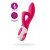 Гибкий вибратор-кролик с двумя независимыми моторами Satisfyer Embrace me с тройным клиторальным отростком - розовый - 22 см