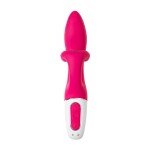 Гибкий вибратор-кролик с двумя независимыми моторами Satisfyer Embrace me с тройным клиторальным отростком - розовый - 22 см