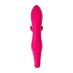 Гибкий вибратор-кролик с двумя независимыми моторами Satisfyer Embrace me с тройным клиторальным отростком - розовый - 22 см