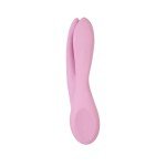 Вибромассажер для стимуляции клитора и половых губ Satisfyer Threesome 1 - розовый - 14 см
