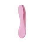 Вибромассажер для стимуляции клитора и половых губ Satisfyer Threesome 1 - розовый - 14 см