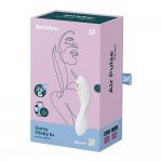Двусторонний вакуумно-волновой стимулятор с вибрацией и вибратор G точки Satisfyer Curvy Trinity 5+ - белый - 16,5 см Двусторонний вакуумно-волновой стимулятор с вибрацией и вибратор G точки Satisfyer Curvy Trinity 5+ - белый - 16,5 см